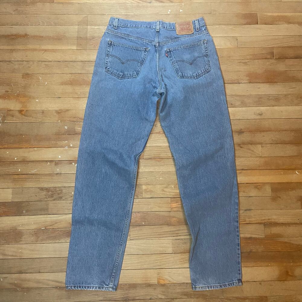 Vintage Levi’s 550 Relaxed Fit Tapered Leg Blue Jeans USA Made Size 38x38